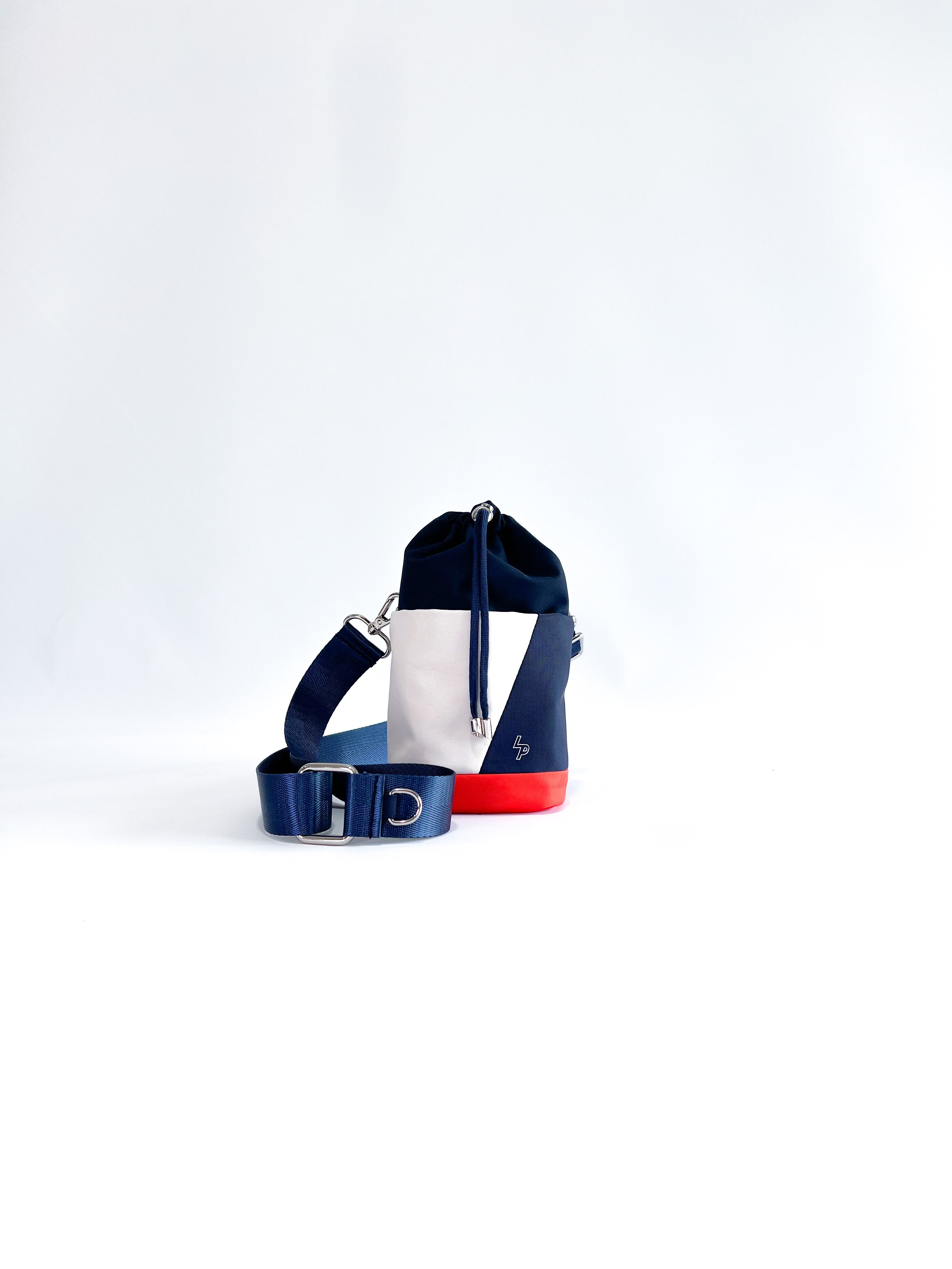 Crossbody 'Philippe' | Azul Marino/Beige/Naranja