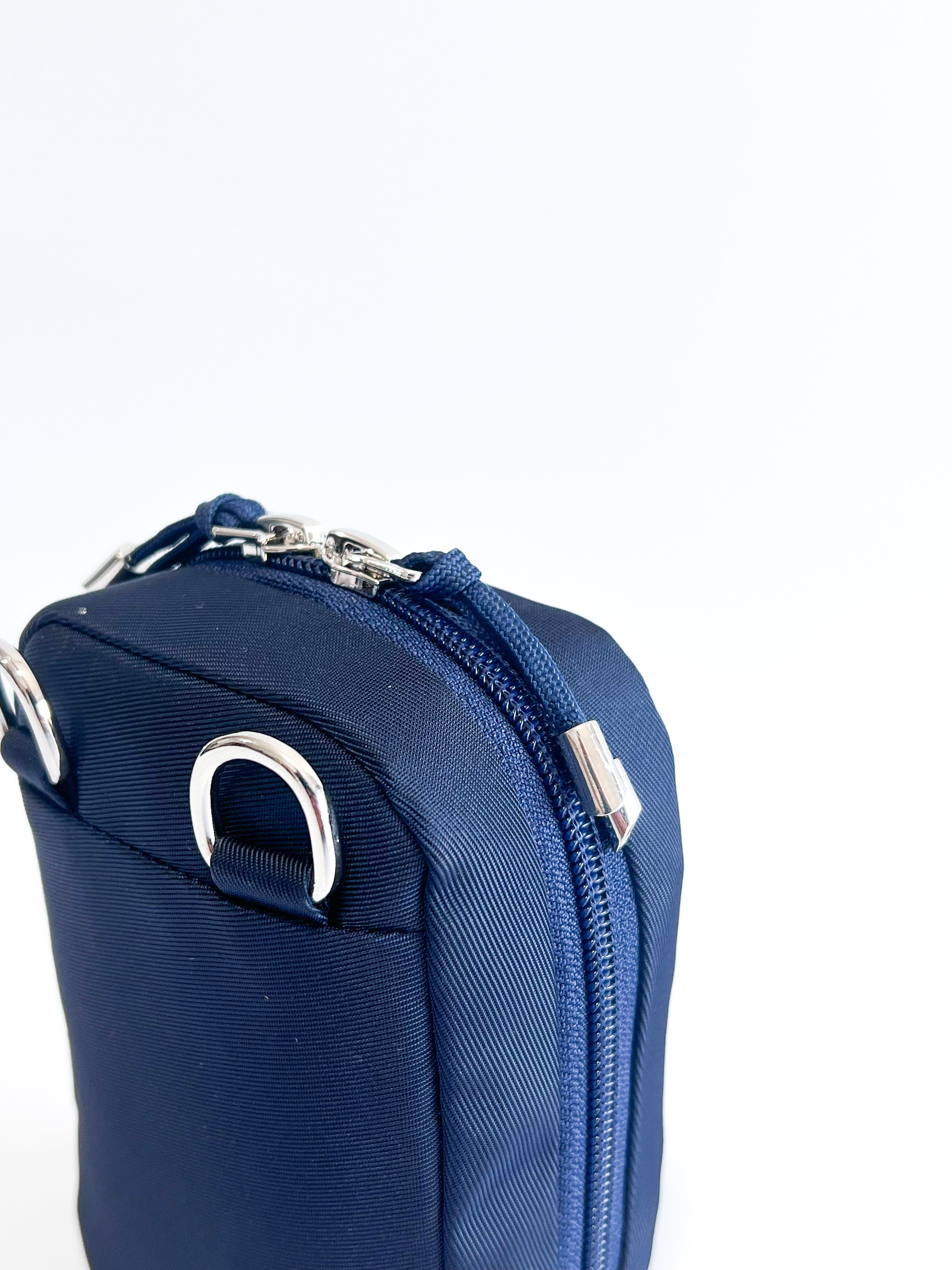 Crossbody 'Jacob' Azul Marino/Camel