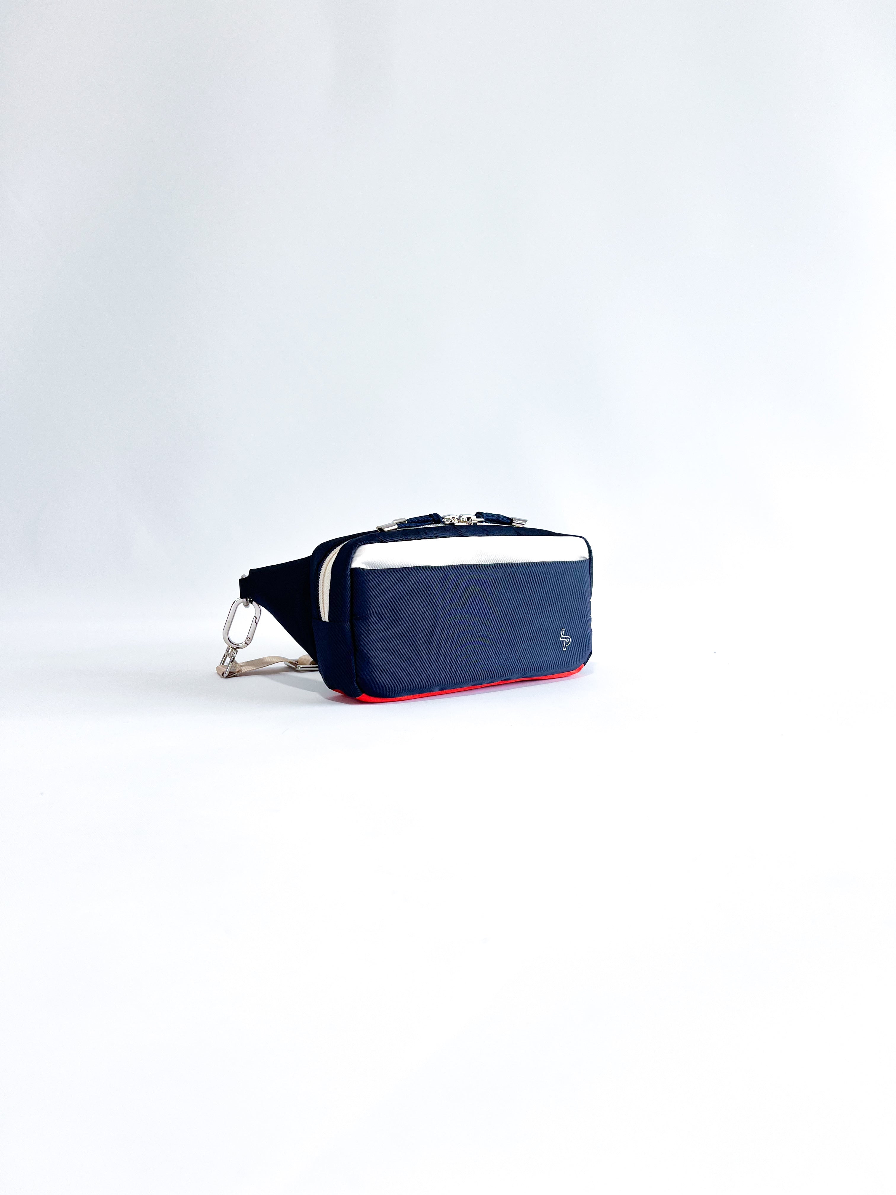 Crossbody 'Roland' | Azul Marino/Beige/Naranja