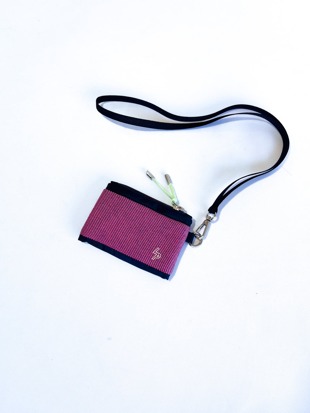Tarjetero/Monedero 'Patrice' Azul Marino/Fucsia