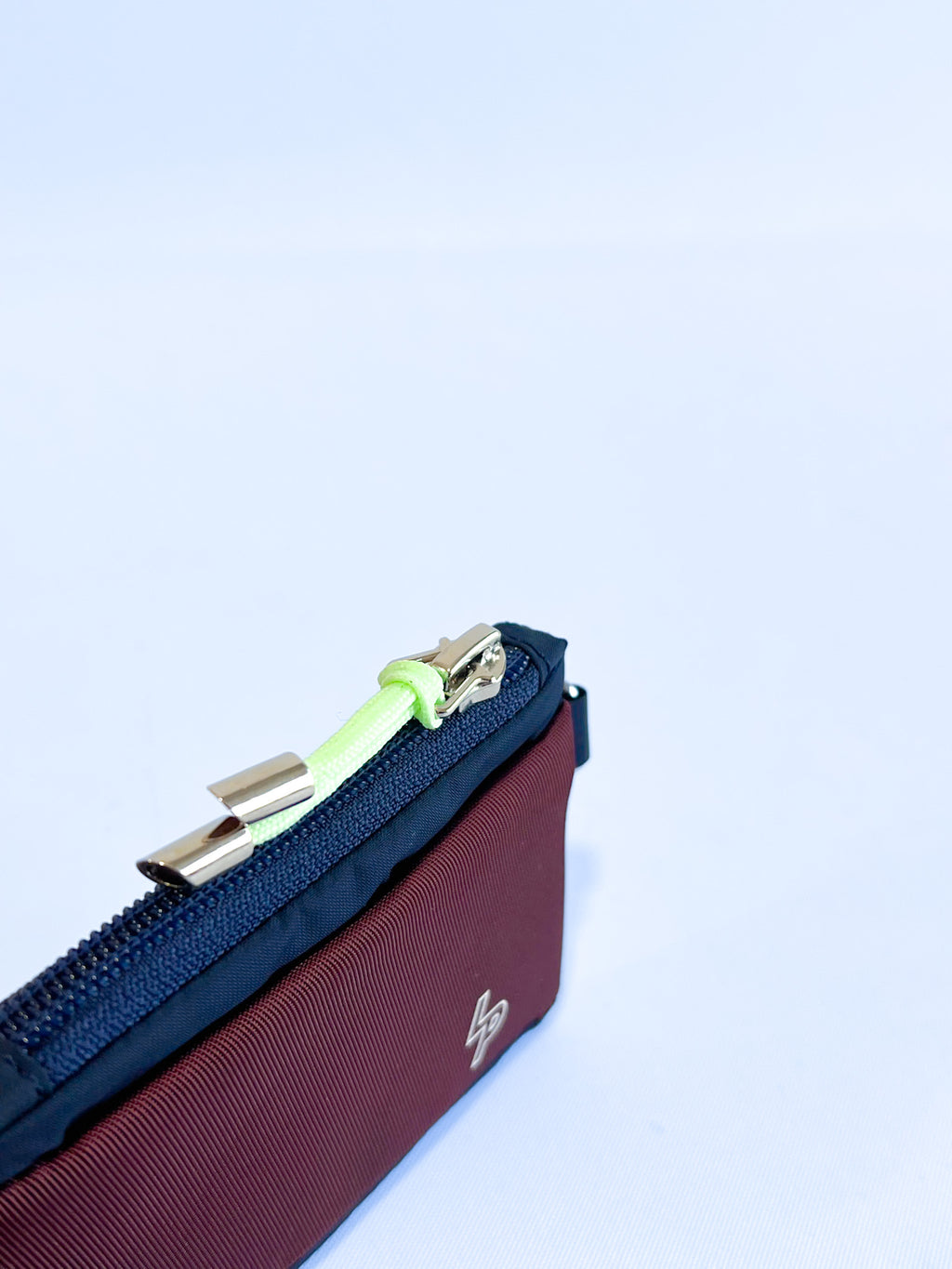 Tarjetero/Monedero 'Patrice' Azul Marino/Tinto