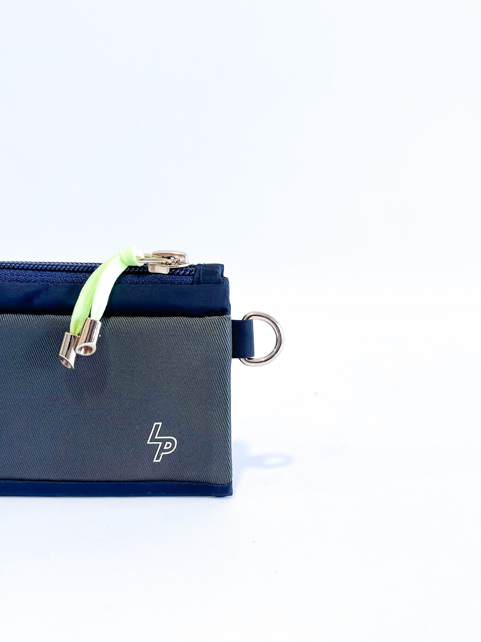 Tarjetero/Monedero 'Patrice' Azul Marino/Gris