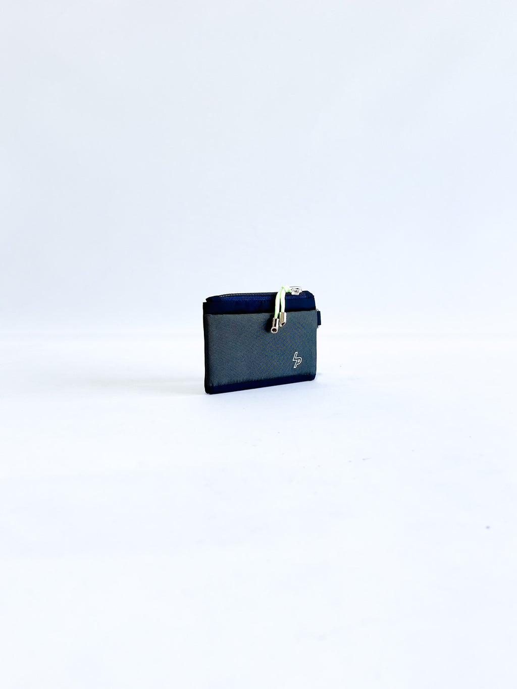 Tarjetero/Monedero 'Patrice' Azul Marino/Gris