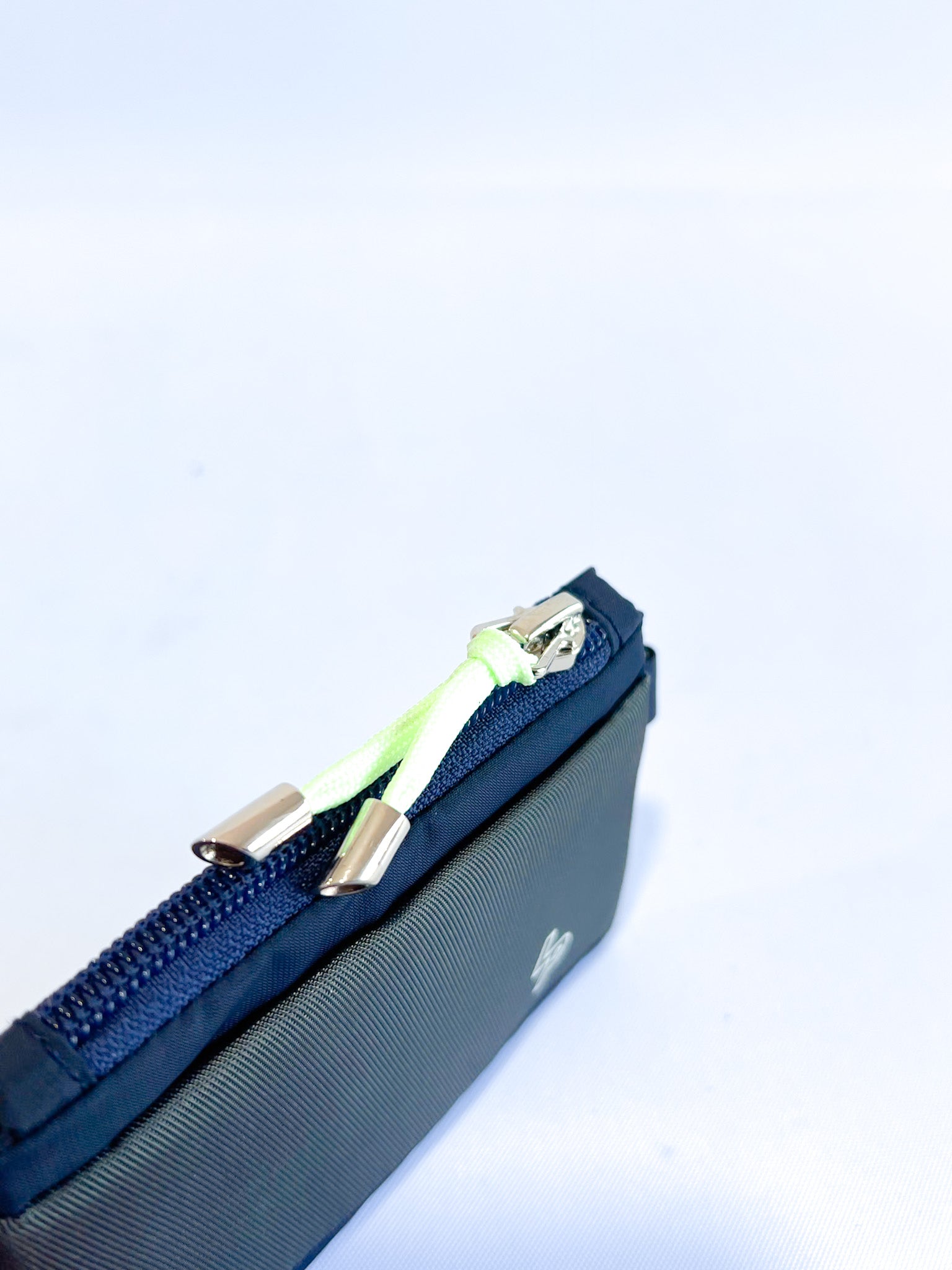 Tarjetero/Monedero 'Patrice' Azul Marino/Gris