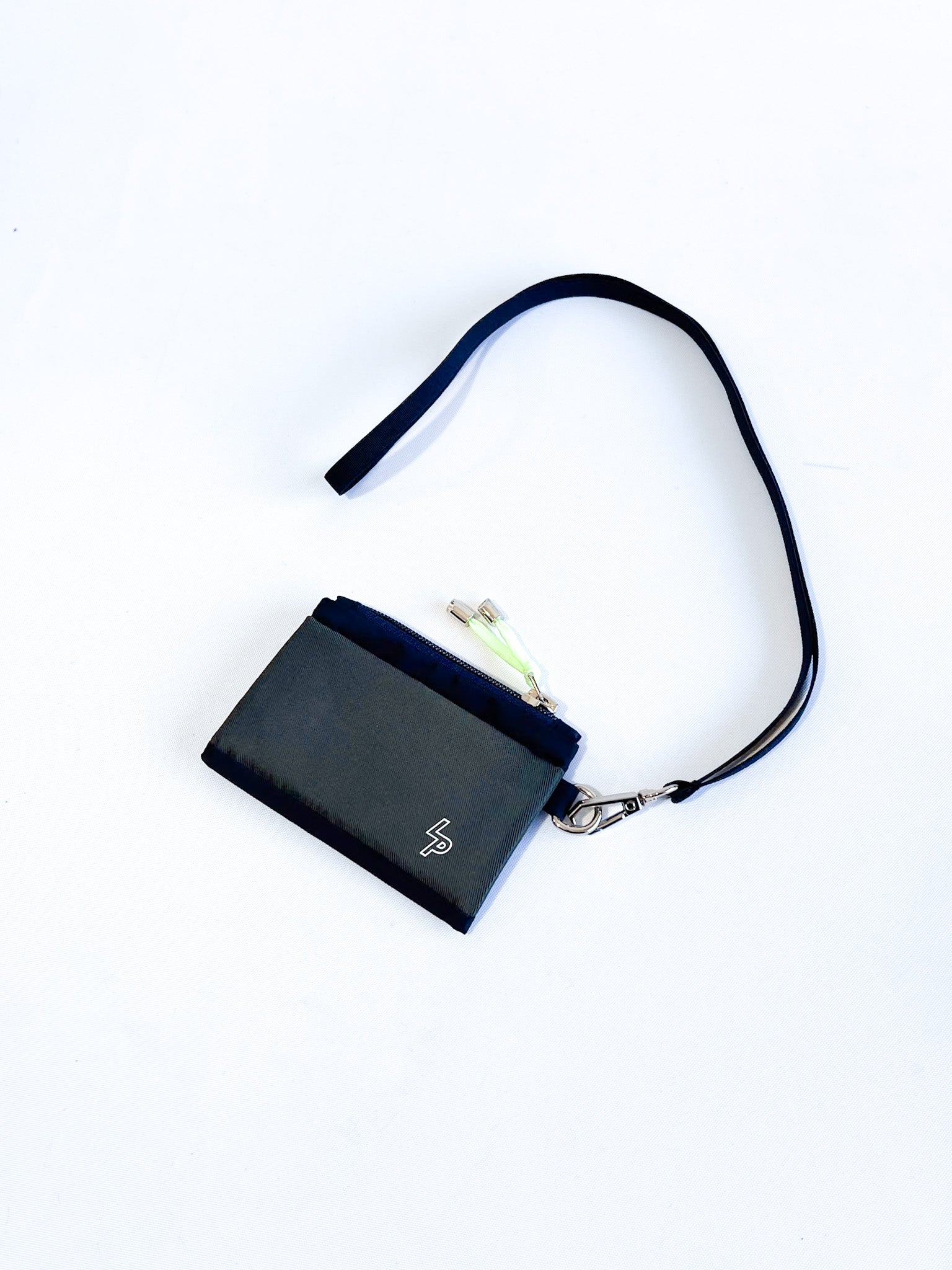 Tarjetero/Monedero 'Patrice' Azul Marino/Gris