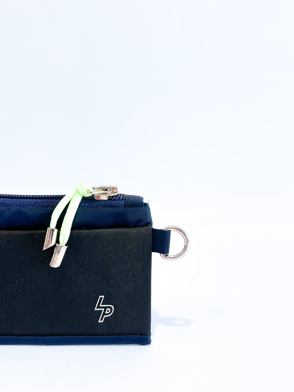 Tarjetero/Monedero 'Patrice' Azul Marino/Negro