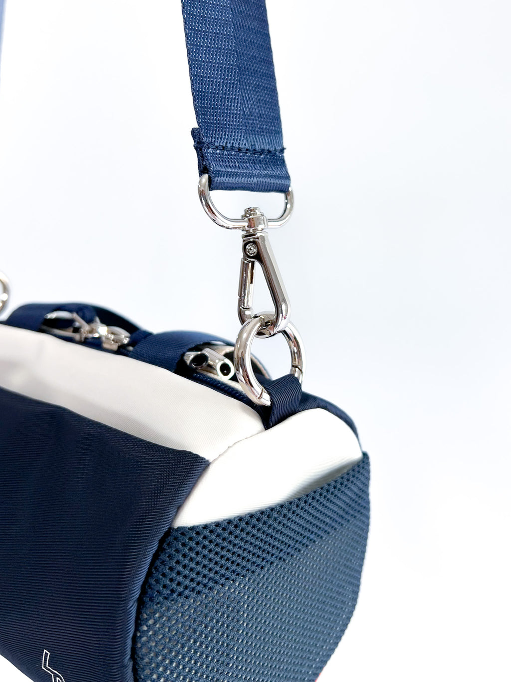 Crossbody 'Claude' | Azul Marino/Naranja/Beige