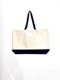 Tote Bag' Packable Beige/Azul Marino