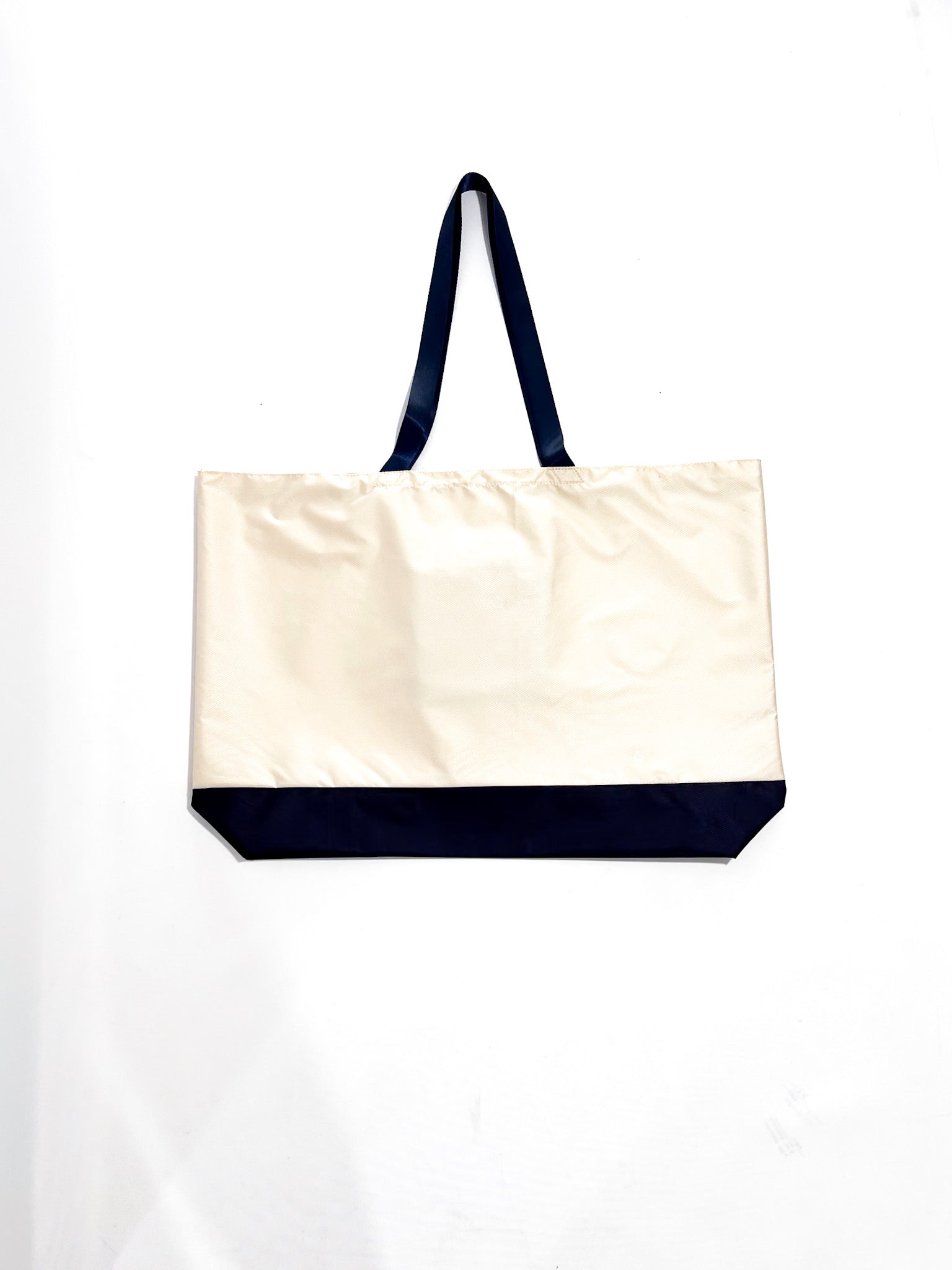 Tote Bag' Packable Beige/Azul Marino