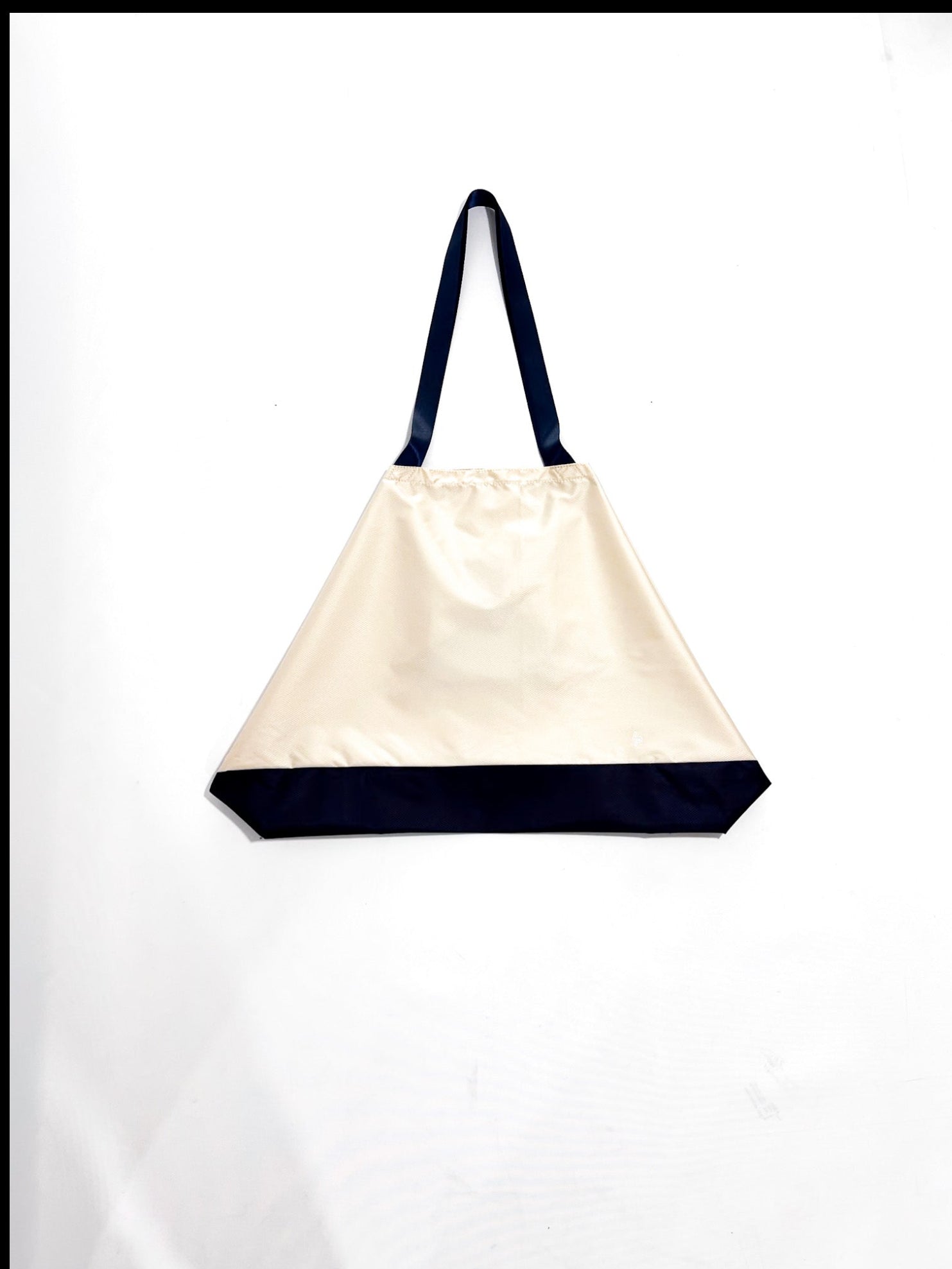 Tote Bag' Packable Beige/Azul Marino