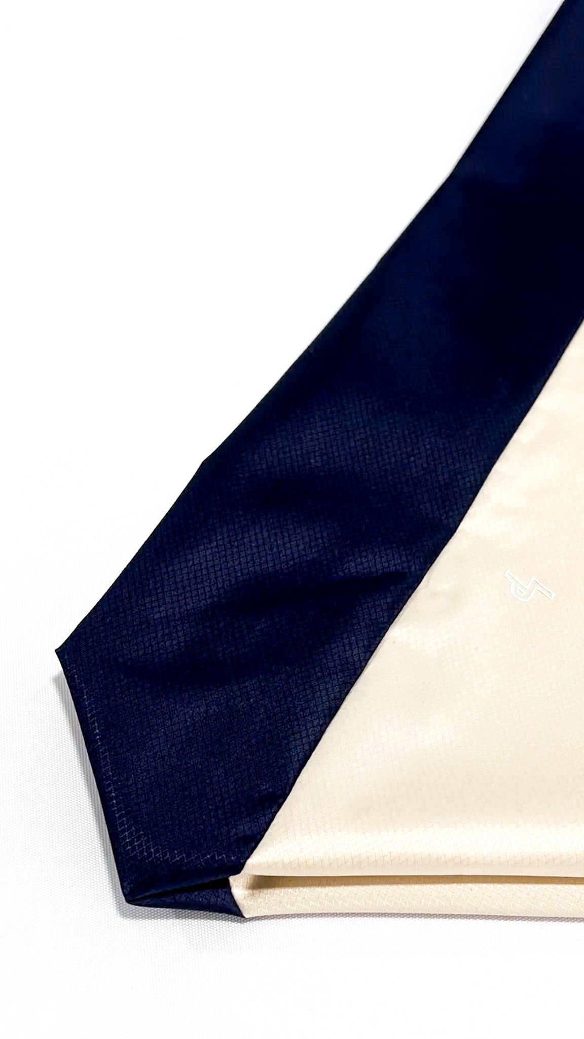 Tote Bag' Packable Beige/Azul Marino