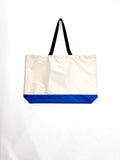 Tote Bag' Packable Beige/Azul Ultra