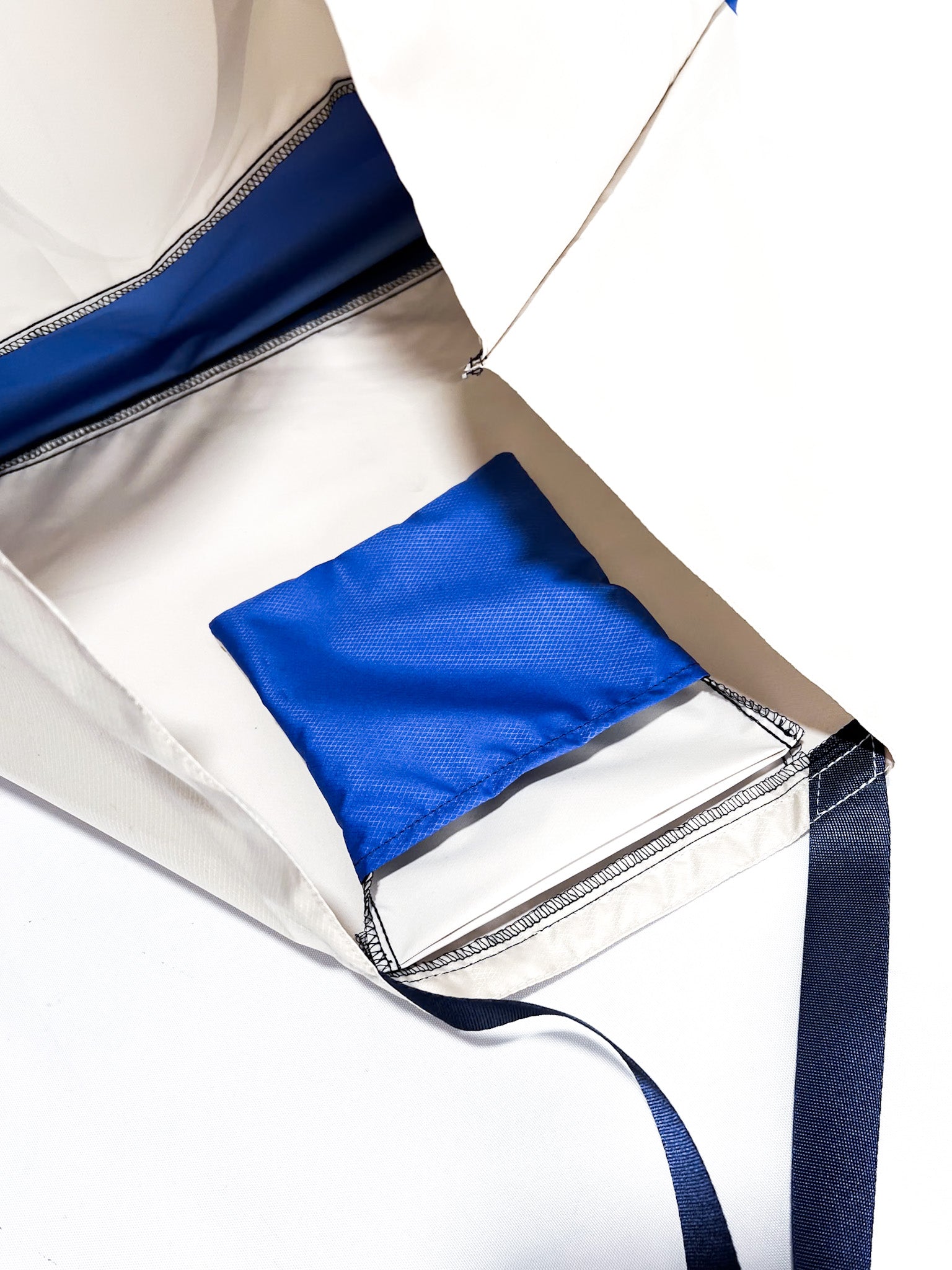 Tote Bag' Packable Beige/Azul Ultra