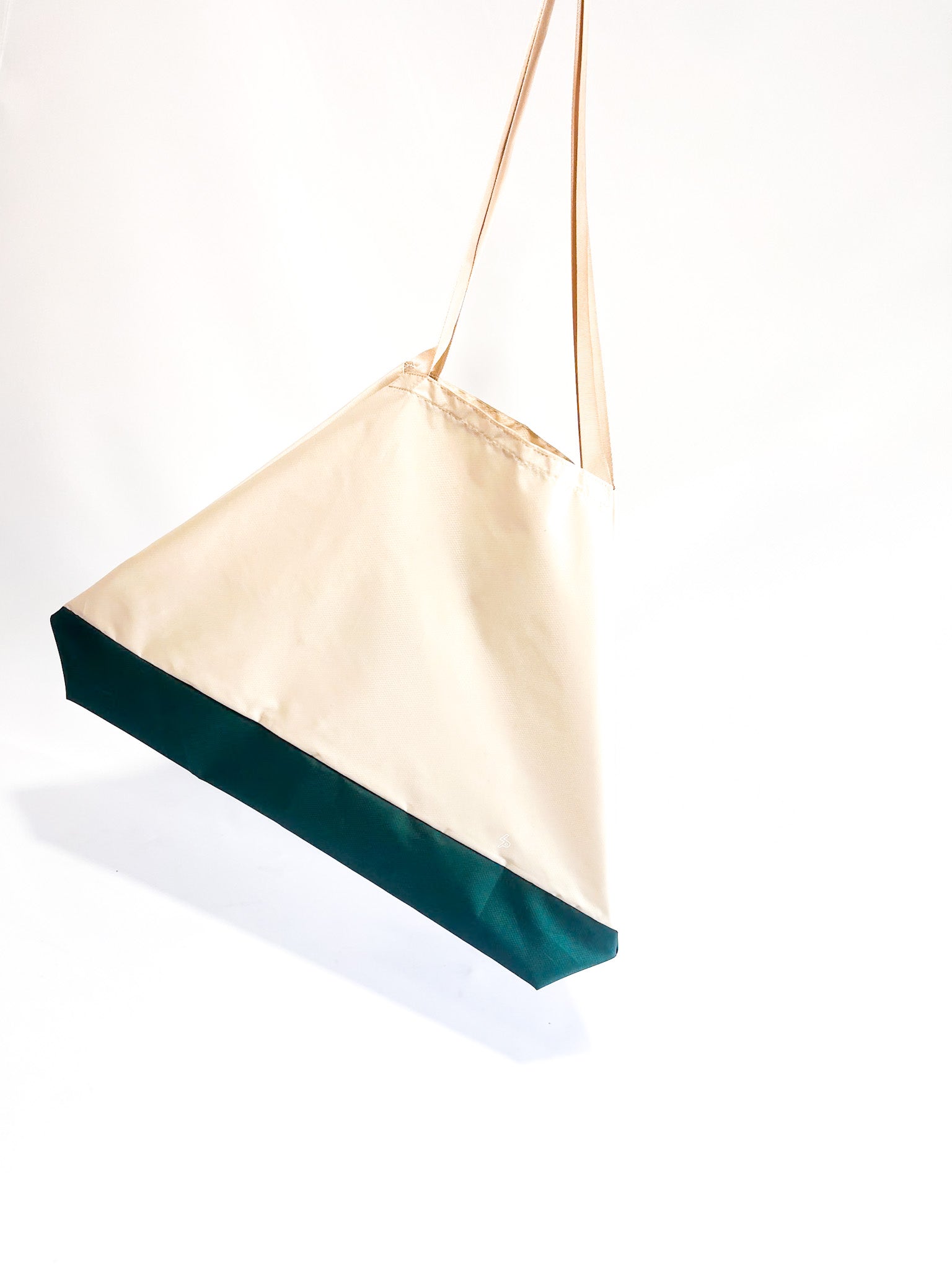Tote Bag' Packable Beige/Verde