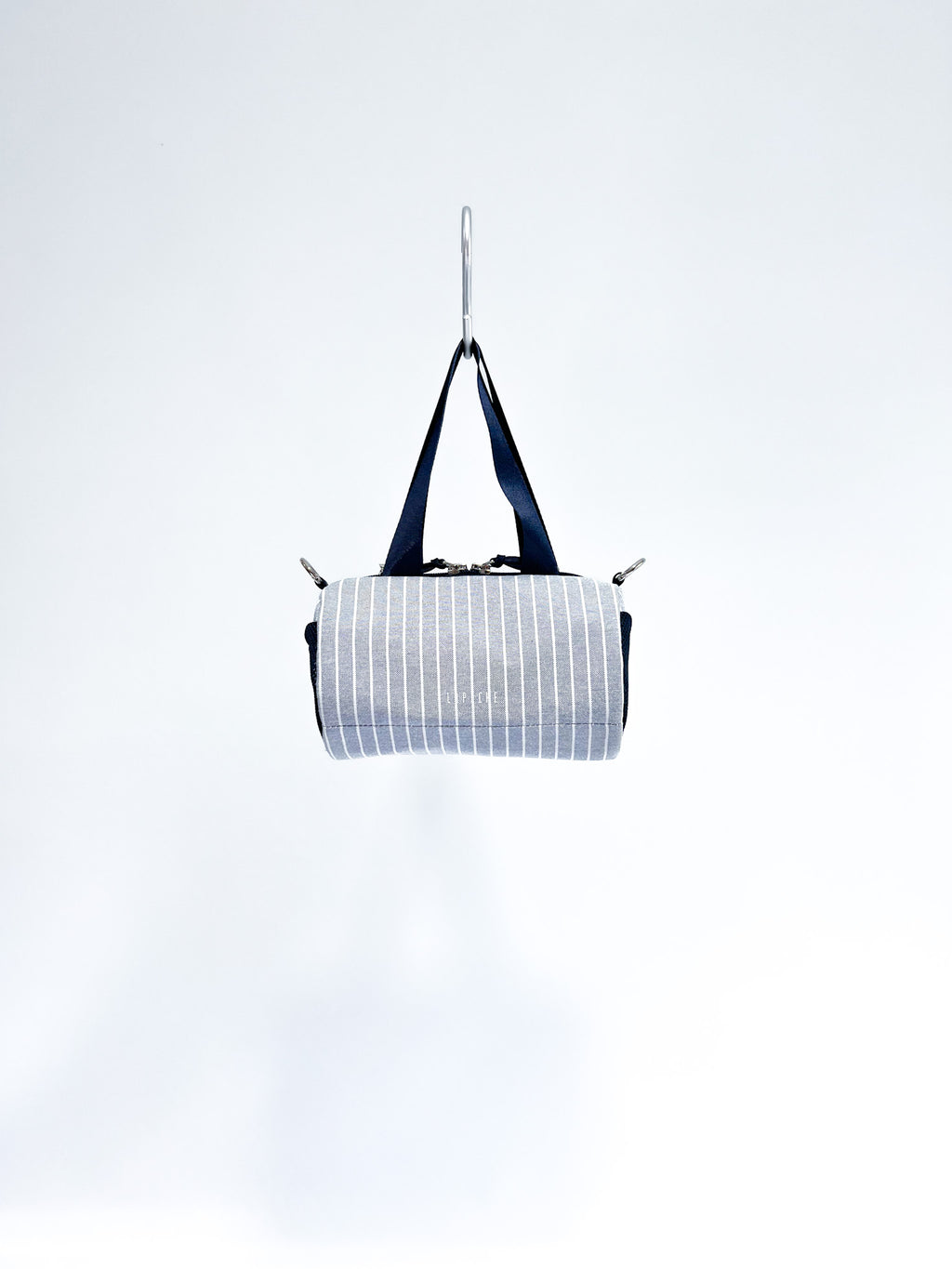 Crossbody 'Claude' | Rayas Azul (Tela Oxford)