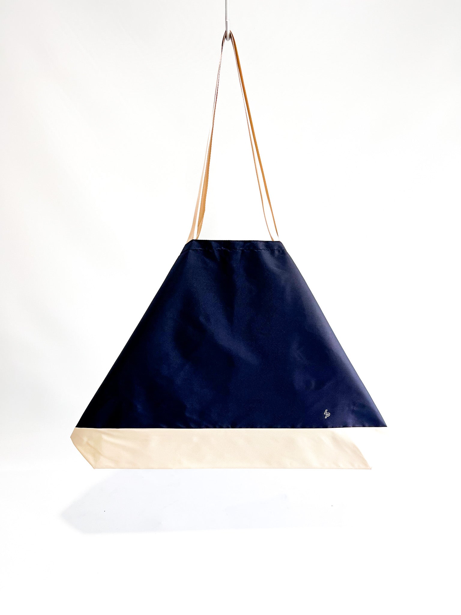 Tote Bag' Packable Azul Marino/Beige