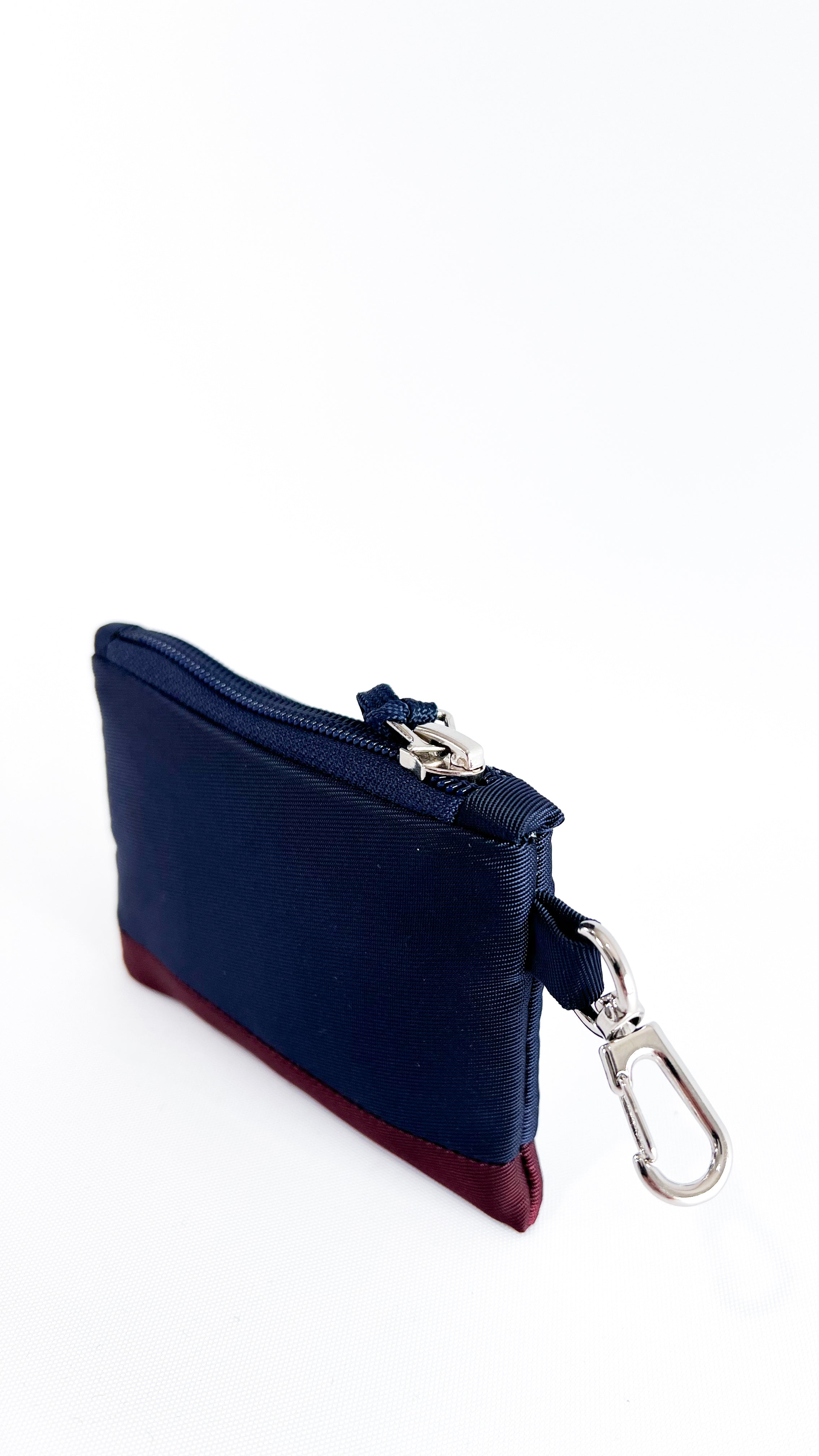 Tarjetero/Monedero 'Patrice' Azul Marino/Tinto