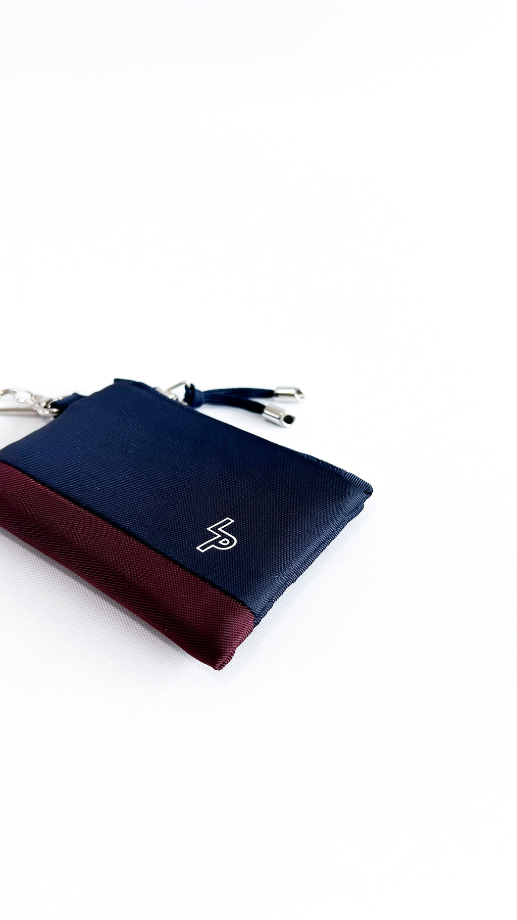 Tarjetero/Monedero 'Patrice' Azul Marino/Tinto